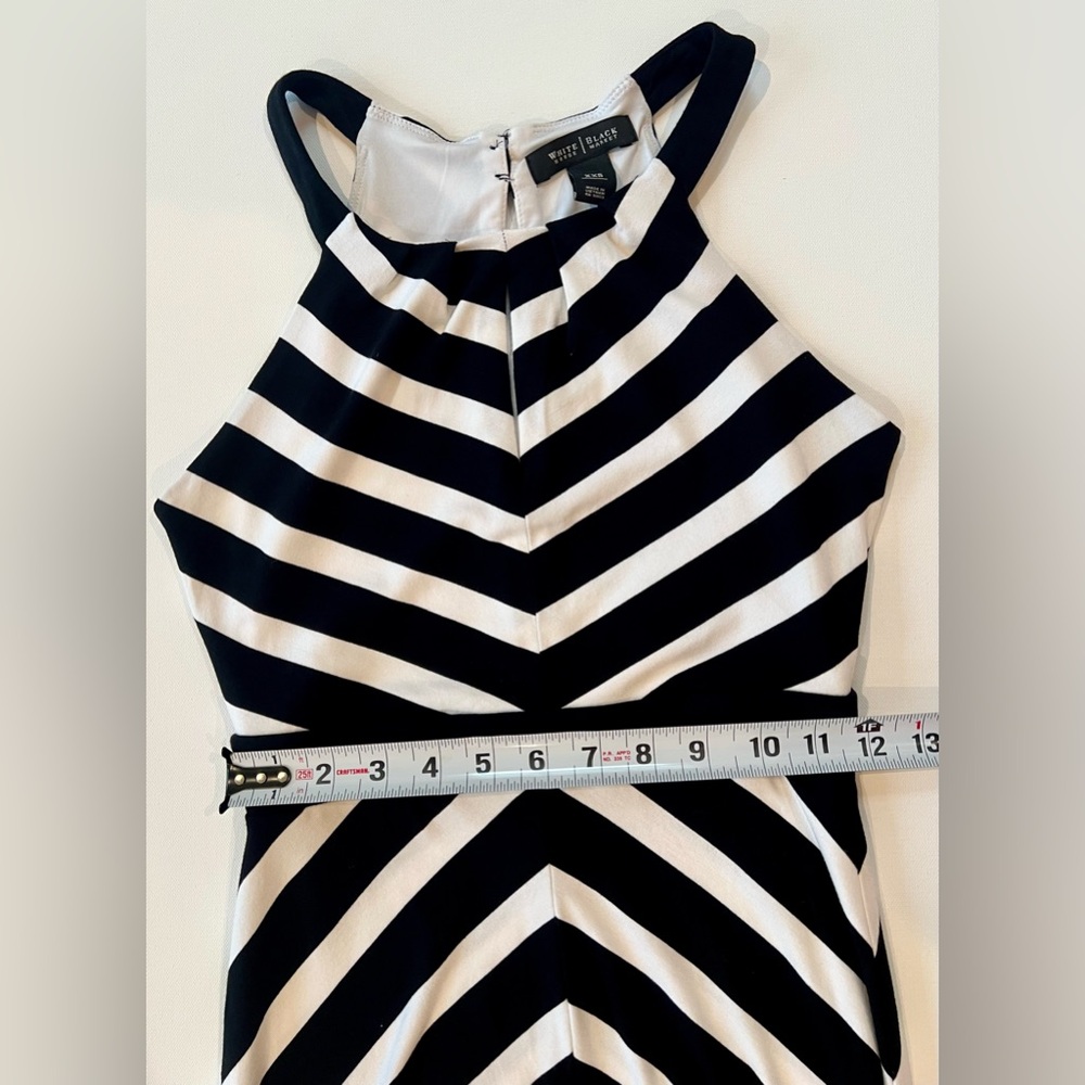 White House Black Market Striped Maxi Dress XXS Stretchy - Picture 5 of 11